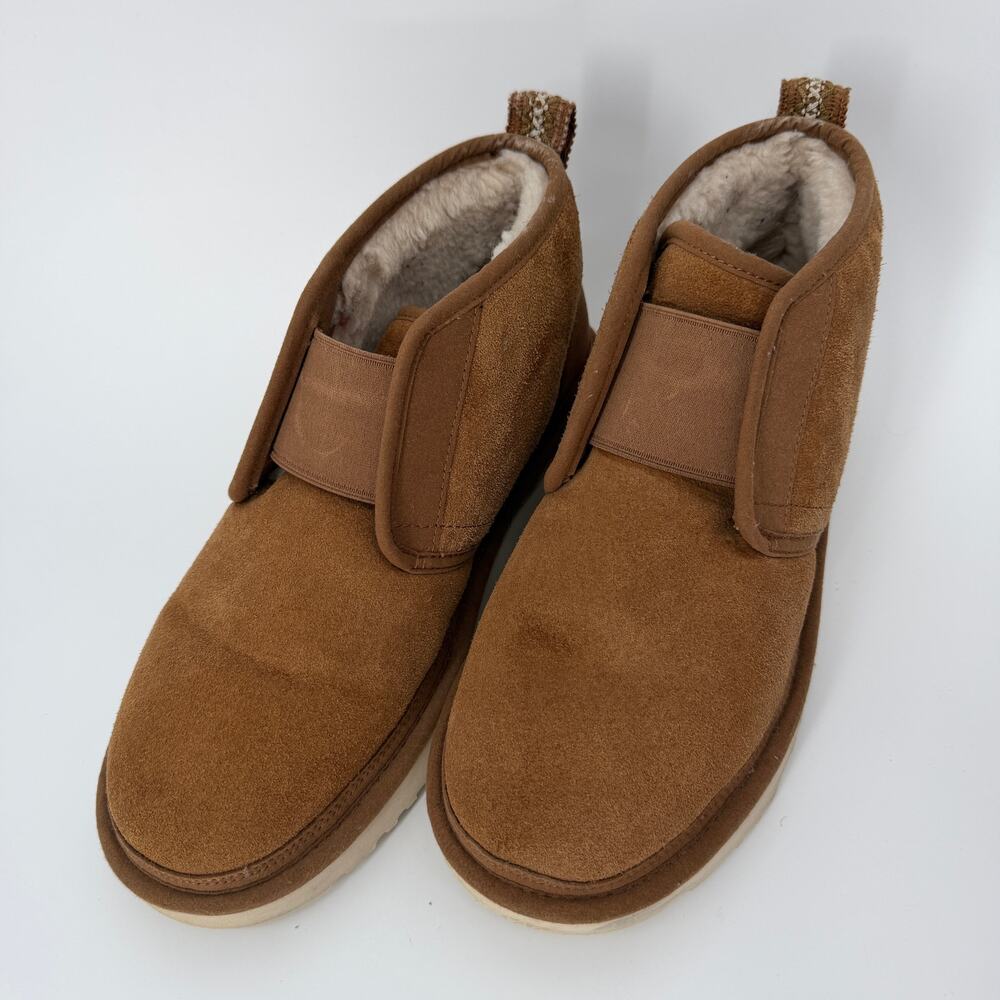 Ugg Men's Chestnut Brown Suede Neumel Flex Casual Boots Size 10 M